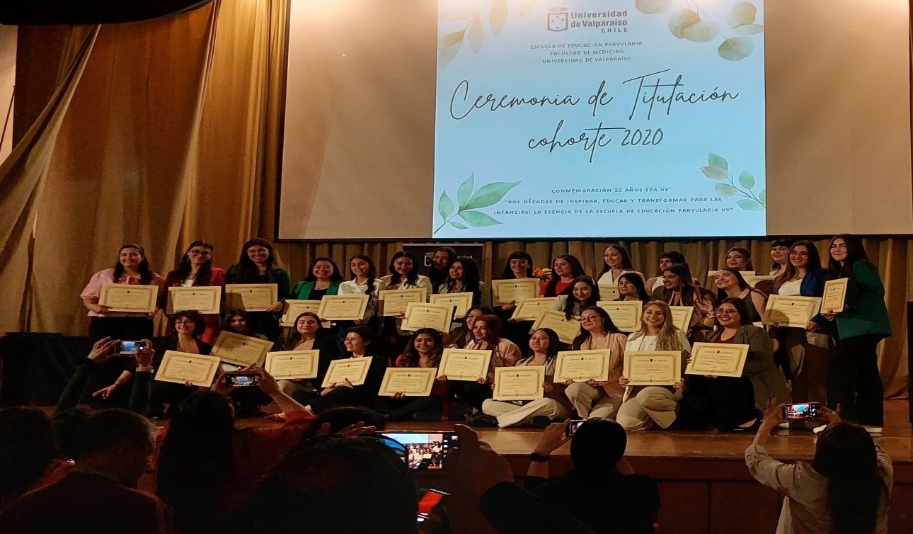 University of Valparaíso – Thirty-five UV Early Childhood Education graduates graduated as new professionals in the discipline